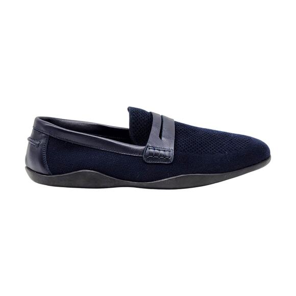 Harrys London Basel Knit Cotton Men's Loafers Blue - New $495 - Picture 3 of 9